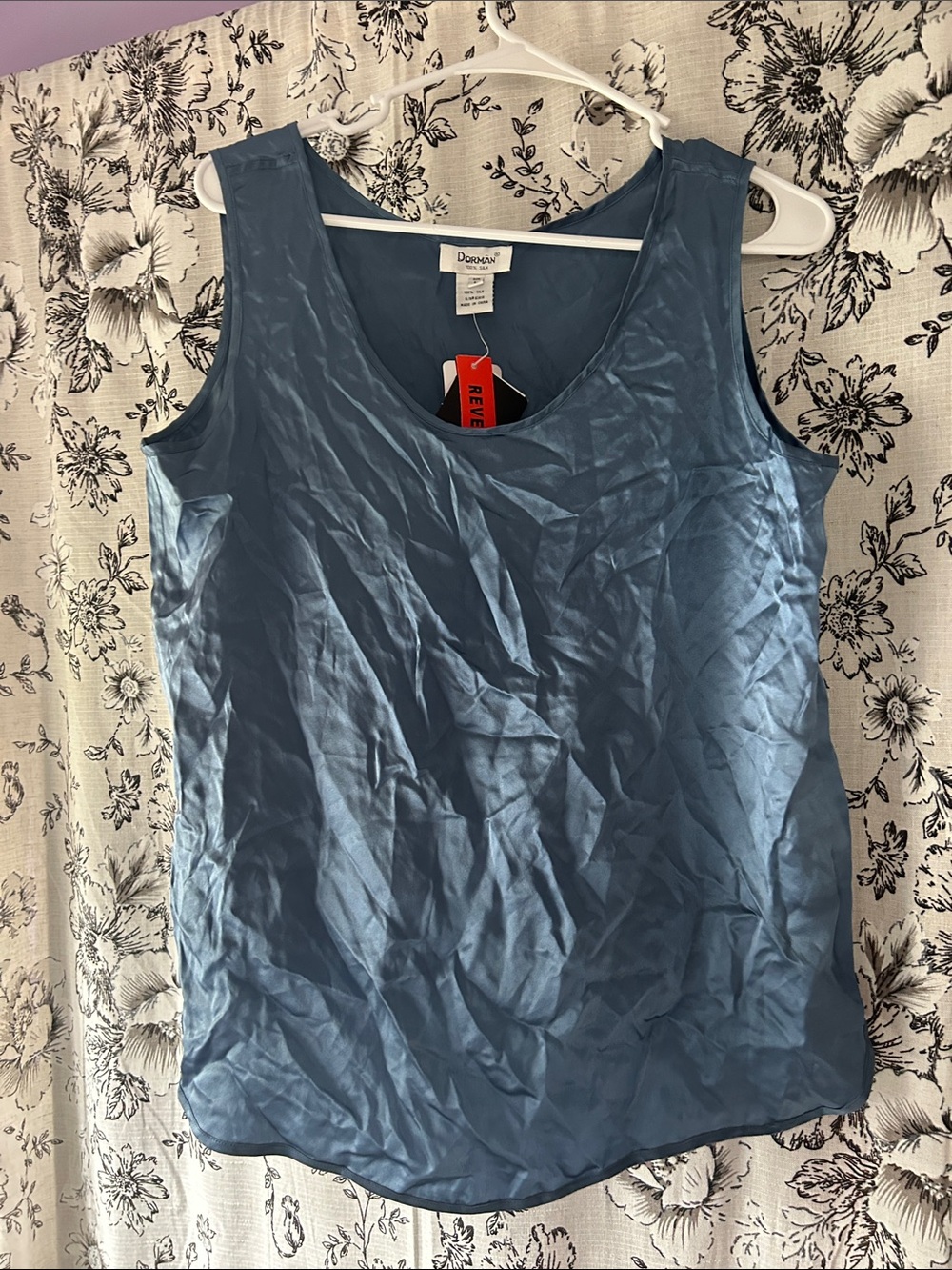 Dorman Scoop Neck Tank Top in Slate Blue